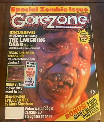 $14.99 • Buy Horror Slaughter Cinema Movie Magazine  Gorezone # 9 Zombie Special + Posters