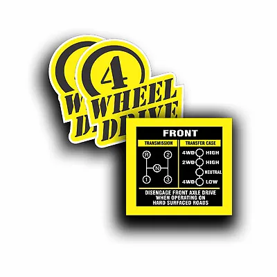 Transmission Shift Pattern Decal Fits Jeep Willys CJ5 CJ6 DANA 20 3 Speed T15 +X • $13.93