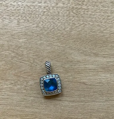 David Yurman Albion Pendant Hampton Blue Topaz + Diamond • $325