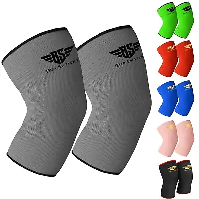 £6.99 • Buy 2 Knee Support Compression Sleeve Brace Patella Arthritis Pain Relief Gym