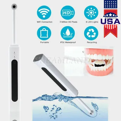 Dental Intra Oral Camera Wireless WIFI Dynamic Endoscope Photograph 3.0MP 8 LED • $39.99