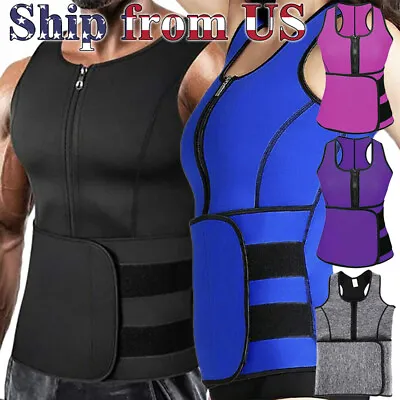 Men & Women Sauna Thermo Sweat Waist Trainer Vest Suit Body Shaper Belt Corset • $16.99