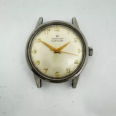 Vintage 34mm Hamilton 4051-3 300 MenAutomatic Wristwatch Swiss Steel For Repair • $125