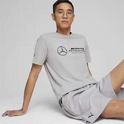 PUMA Mercedes-AMG Petronas Motorsport ESS Logo Short Sleeve Crew T-Shirt - Mens • £24.50