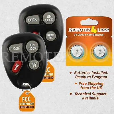 2 For 2000 2001 2002 Chevrolet Camaro Keyless Entry Remote Car Key Fob • $19.95