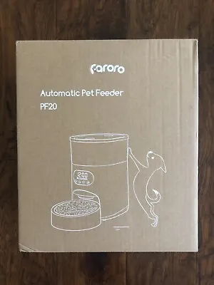 Automatic Pet Feeder White 4L 6 Meals/Day Dog Cat Customized Recording SEALED • $38