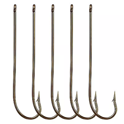 50/100pcs Long Shank Fishing Hooks Aberdeen Hooks Light Wire Offset Panfish Bass • $12.99