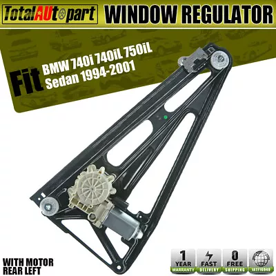 Power Window Regulator Rear Left Driver Side For BMW E38 740i 740iL 750iL 94-01 • $51.48