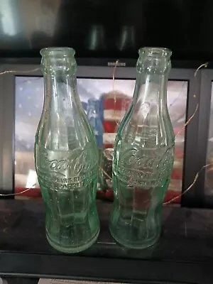 VINTAGE COCA-COLA COKE BOTTLES RARE 6 Oz.CORINTH  Mississippi Lot Of (2)Two NICE • $20