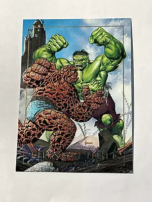 1992 Marvel Masterpieces Battle Spectra Etch Foil Hulk Vs Thing #1-D • $9.99