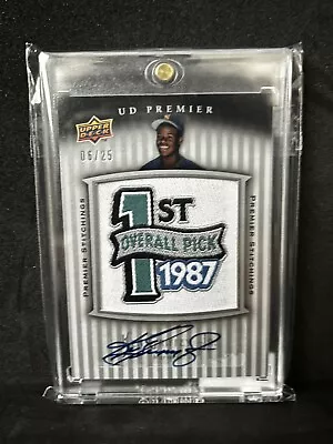 2008 UD Premier Stitchings Auto Ken Griffey Jr. Jumbo 1st Overall Pick Patch /25 • $102.50