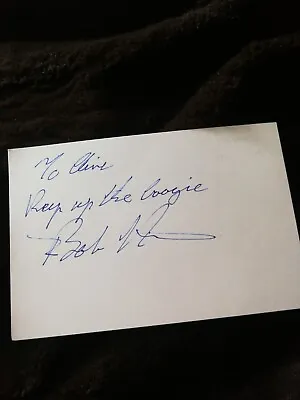 BOB HALL Signed Card Groundhogs Piano Original Member Autograph • £6