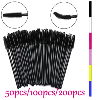 Disposable Eyelash Brush Mascara Wands Applicator Makeup Eyebrow Brush Tip Tool • $4.97