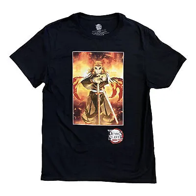 Demon Slayer Kimetsu No Yaiba The Movie Mugen Train Rengoku Adult T-Shirt • $21.95