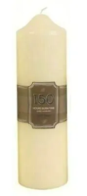 Large Candle 150 Hour Wax Thick White Classic Tall Church Pillar Altar Unscented • £8.89