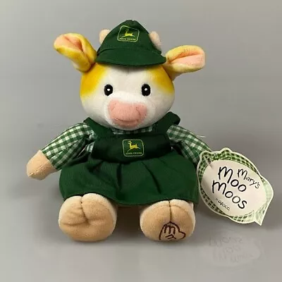 Marys Moo Moos John Deere Girl Cow Dress Beanie Figurine Retired • $9.99