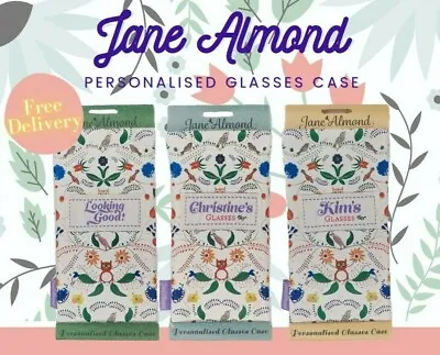 Jane Almond - Personalised Soft Fabric Glasses Cases - Many Names & A Great Gift • £4.49