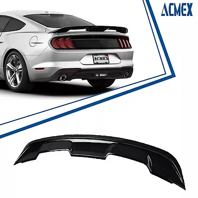 For 2015-2024 Ford Mustang GT500 GT350 2Door Rear Trunk Spoiler Wing Gloss Black • $63.99