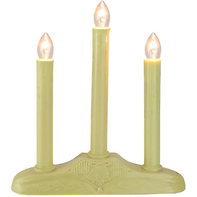 Northlight 3-Light Christmas Candolier Candles Holly Berry Bell Base Candle Lamp • $14.49