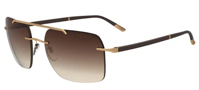 £469 • Buy Silhouette SUN C-2 8708 Rose Gold/Brown Shaded 59/17/140 Unisex Sunglasses