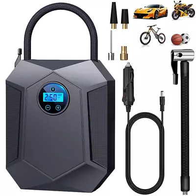 NEW 150PSI Air Compressor Tire Inflator Fits For Car Moto Bike Air Pump Portable • $22.79