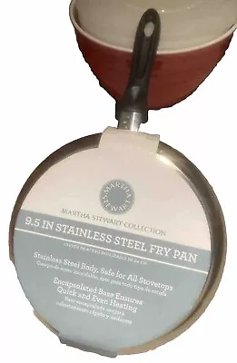 Martha Stewart Collection Stainless Steel Fry Pan 9.5in All Stovetops Even Heat • $41.10