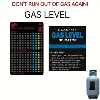 Propane Fuel Level Indicator - Magnetic & Reusable - Gas Level Reader (Set Of 2) • $9.49