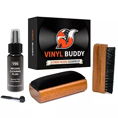 Ultimate Vinyl Record Cleaning Kit Includes Record Cleaner Velvet Brush Microfi • $30.73