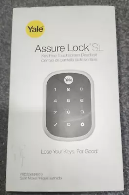 Yale Assure Lock SL Satin Nickel Key Free Deadbolt Kit YRD256- NR-619 • $100.90