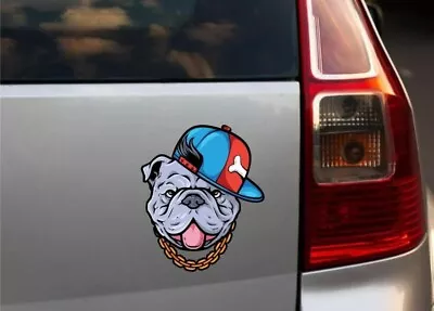 X9 Gangster Bulldog - Vinyl Decal Stickers - Dog - Car/Window/Phone Decor 00181 • £4.99