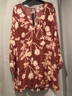 $30 • Buy Tigerlily Womens Long Sleeve Short Shift Boho Dress Size: 12