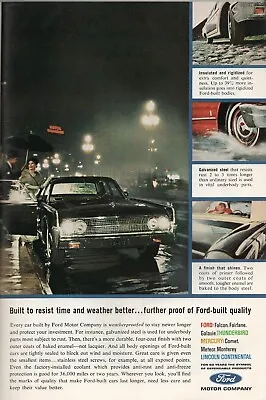 1963 Ford Lincoln Continental Mercury Automobile Car Vintage Ad • $8.99