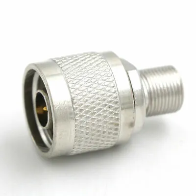 PureTek® N Type Male To F Type Female Straight RF Coaxial Connector Adapter • £4.45