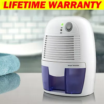 Portable Dehumidifier With Auto Shut Off Quietly Extracts Moisture Small Space • $34.50