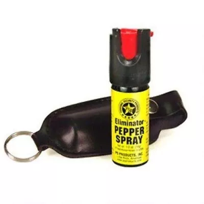 PS Products 0.5 Oz. Twist Lock Eliminator Pepper Spray W/ Leather Keychain • $10