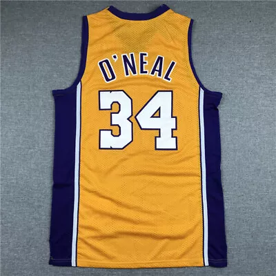 5 Colors Men‘s Shaquille O'Neal Lakers Throwback Jersey Size S-2XL • $23.99