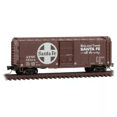 Z Scale Micro-Trains MTL 50000096 ATSF Santa Fe 40' Single Door Box Car #35614 • $30.31