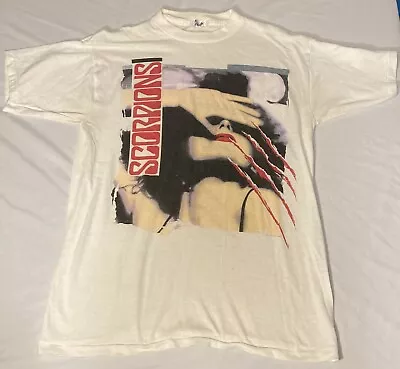 Vintage Scorpions Savage Amusement Summer Tour T-Shirt Large 1988 80s Band Tee • $149.97