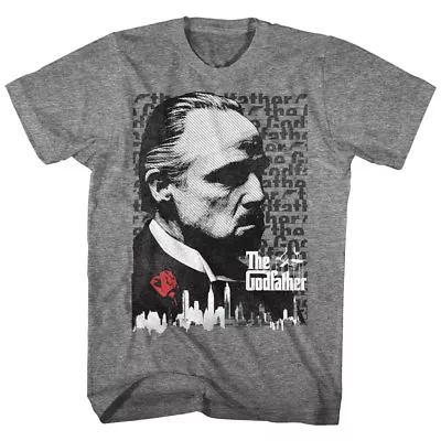 Godfather NY Skyline Don Corleone Men's T Shirt Marlon Brando Rose Mafia Boss • $24.50