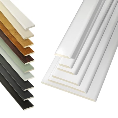 £10.14 • Buy UPVC Trim Architrave D Mould Cloaking Fillet 5m PVC Plastic Window Door Bead