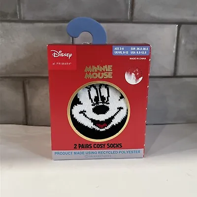 Disney Minnie Mouse 2 Pair Soft Cozy Slipper Socks Child Size 3-6 Years  New • $7.99