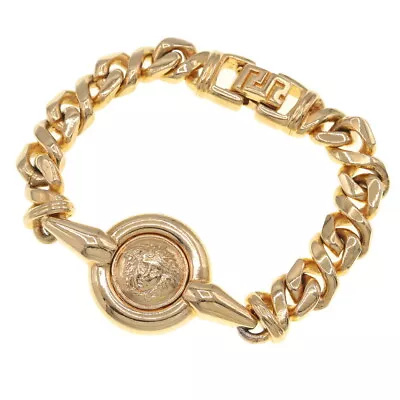 Versace Bracelet Gold Metal Used Aquarium Medusa Men's Women's • $199.74