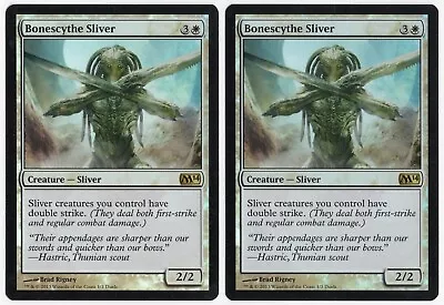 Bonescythe Sliver X2 2x 2010 Duels Of The Planeswalkers FOIL Promo MTG NM AZ1 • $11.99