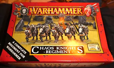 Warhammer Fantasy Chaos Knights Regiment (Metal And Plastic)  1998 COMPLETE • $89.99