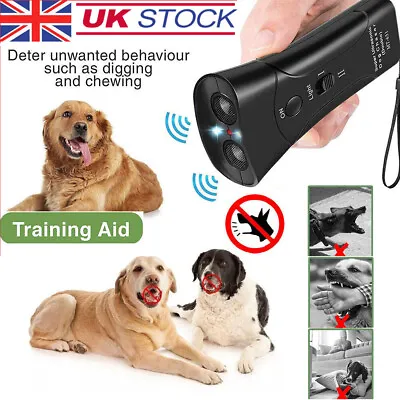 Anti Bark Device Ultrasonic Dog Barking Control Stop Repeller Trainer Train Tool • £6.93