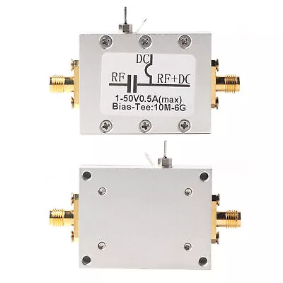 1 Pcs 10MHz-6GHz Bias Tee 10MHz-6GHz Broadband Radio Frequency Microwave Bias • $13.51