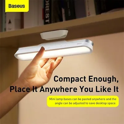 Baseus LED Magnetic Table Lamp Desk Reading Light Touch Control USB Night Light • $23.99