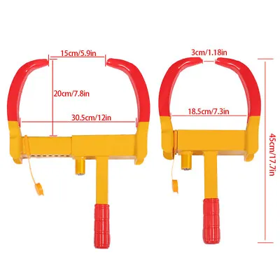 2Pcs Anti-Theft Wheel Lock Clamp For Auto Car Trailer Truck SUV Towing With Keys • $47.15