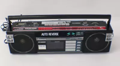 Vintage Panasonic RX-FM27 Cassette Tape AM/FM Radio Portable BoomboxWorks(19C) • $29.95