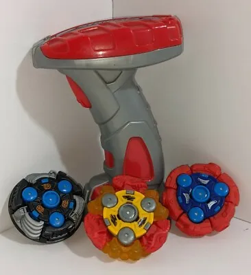 Mega Bloks Magnext Battle Strikers Turbo Launcher Tops Starter Set -Tsunami Toys • $8